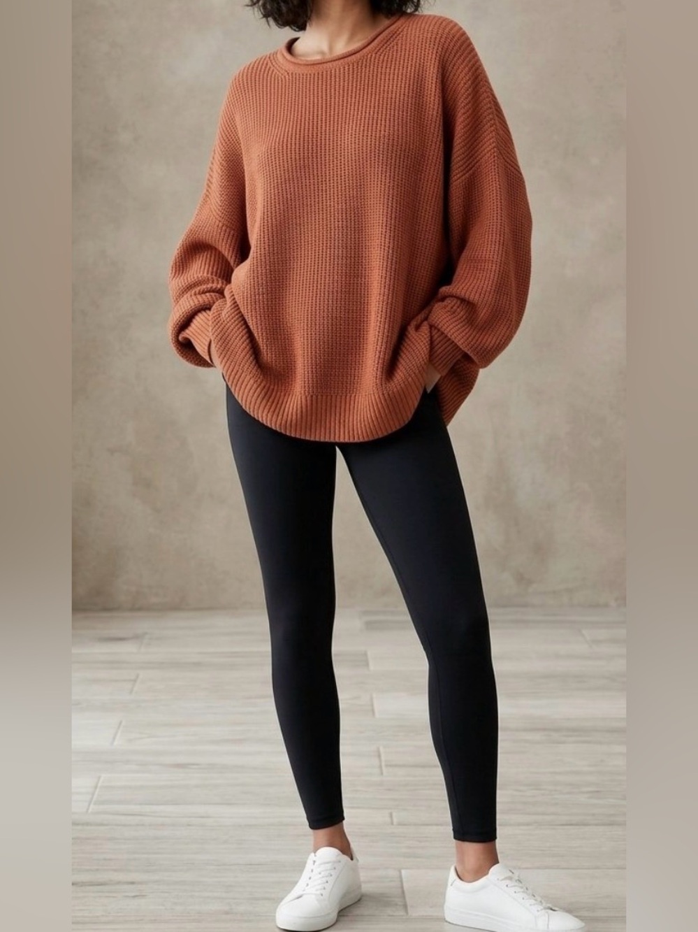 GAP 199% Cotton Rust Color Heavy knit sweater